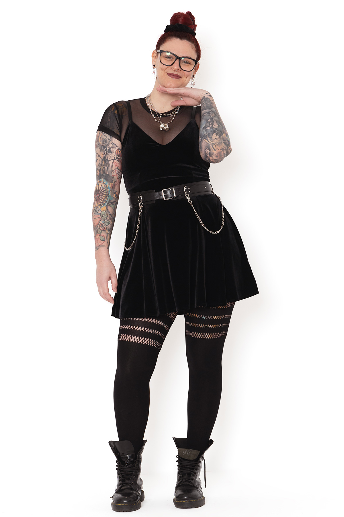 Sporty Stripes Hosiery - Styled 3